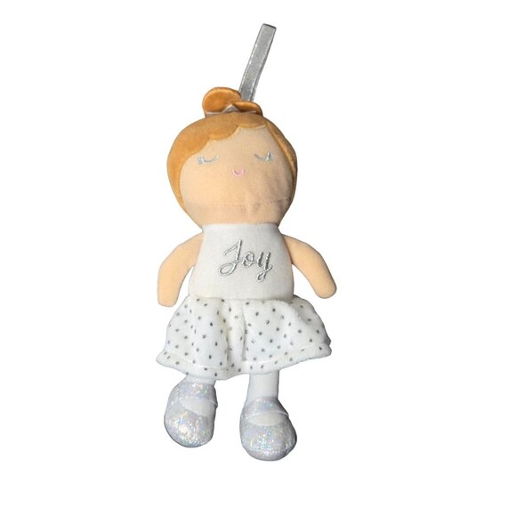 2021 Baby Starters Joy Hanging Plush Doll Brown Hair Tutu Ornament Christmas - Picture 1 of 10
